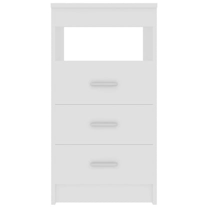 Sideboard mit Schubladen Weiß 40x50x76 cm Holzwerkstoff