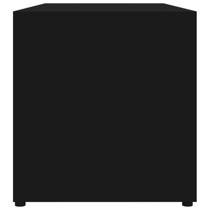 TV-Schrank Schwarz 80x34x36 cm Holzwerkstoff
