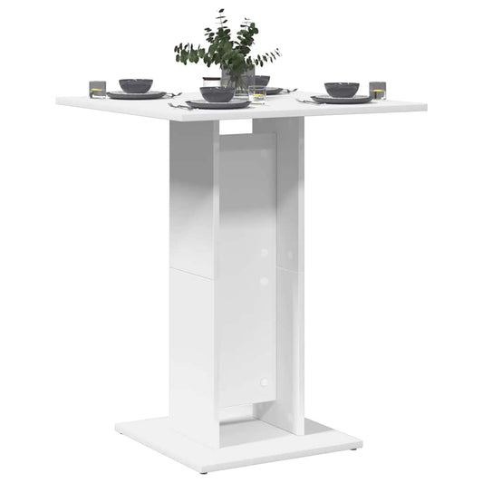 Bistrotisch Weiß 60x60x75 cm Holzwerkstoff
