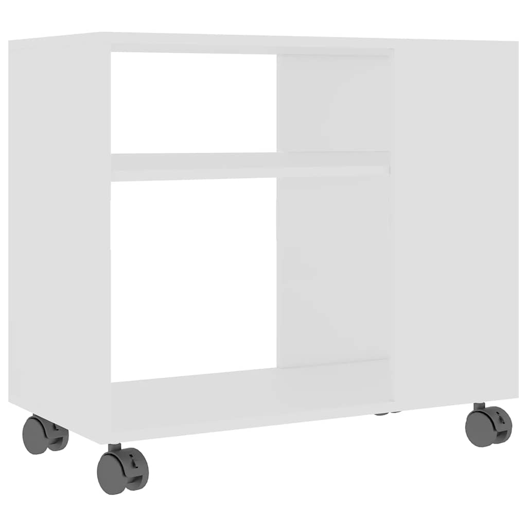 Sidebord Hvid 70x35x55 cm Træmateriale