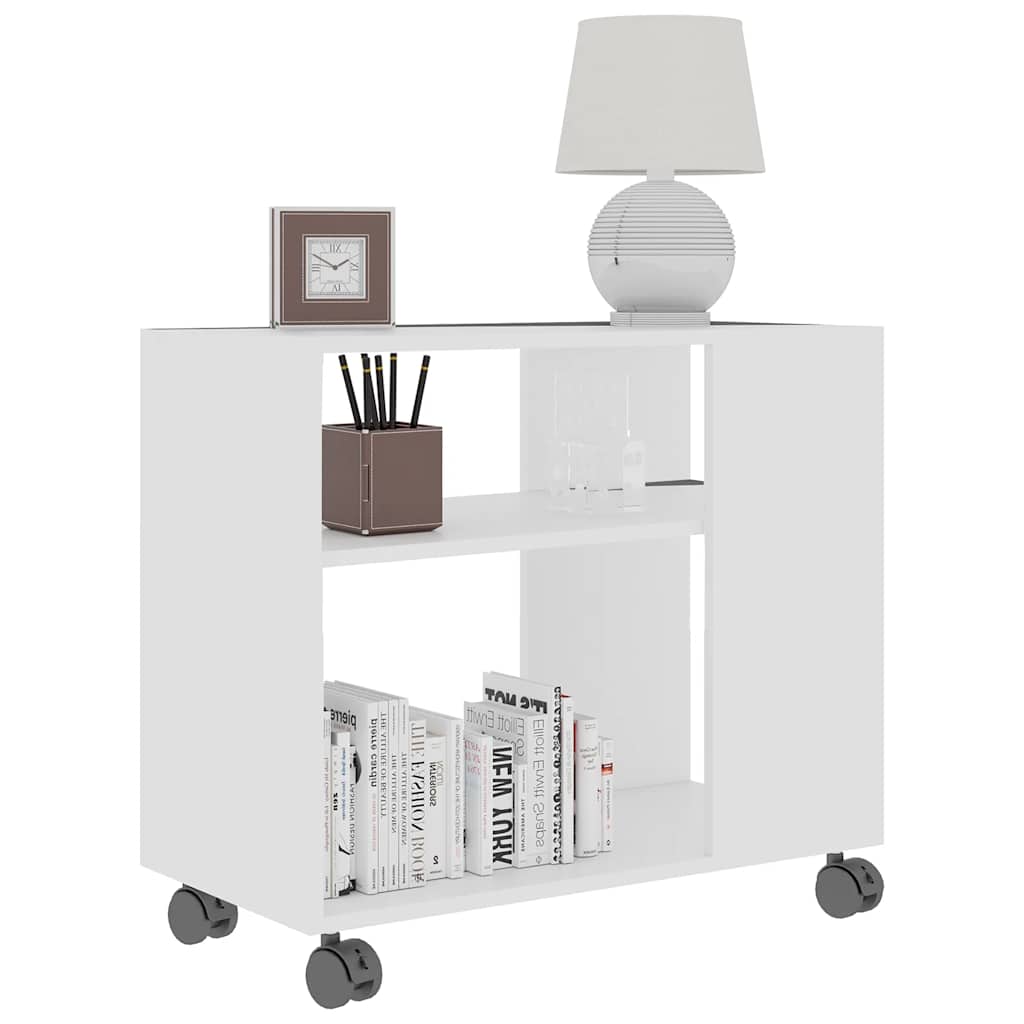Sidebord Hvid 70x35x55 cm Træmateriale
