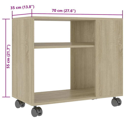 Beistelltisch Sonoma-Eiche 70x35x55 cm Holzwerkstoff