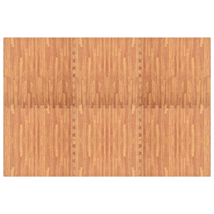 Bodenmatten 6 Stk. Holzmaserung 2,16 m² EVA-Schaumstoff