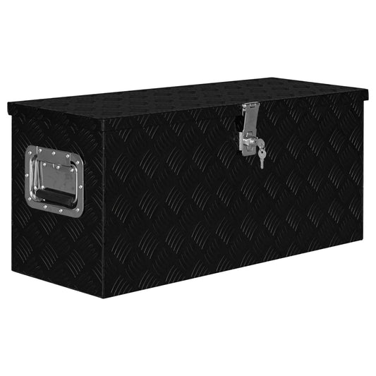 Aluminiumskasse 80×30×35 cm Sort