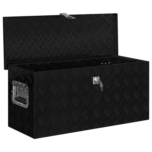 Aluminiumskasse 80×30×35 cm Sort