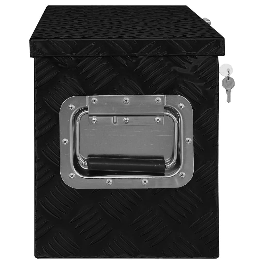 Aluminiumskasse 80×30×35 cm Sort