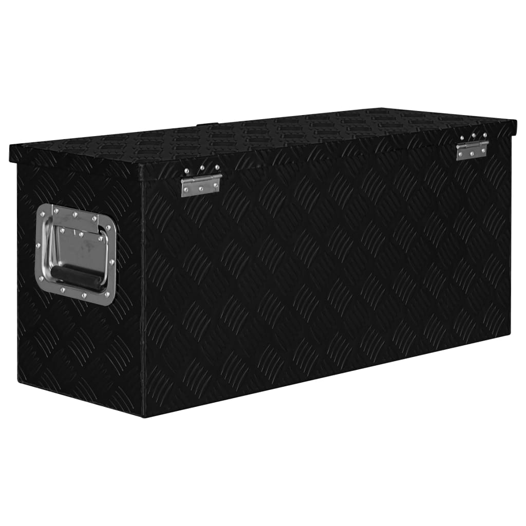 Aluminiumskasse 80×30×35 cm Sort