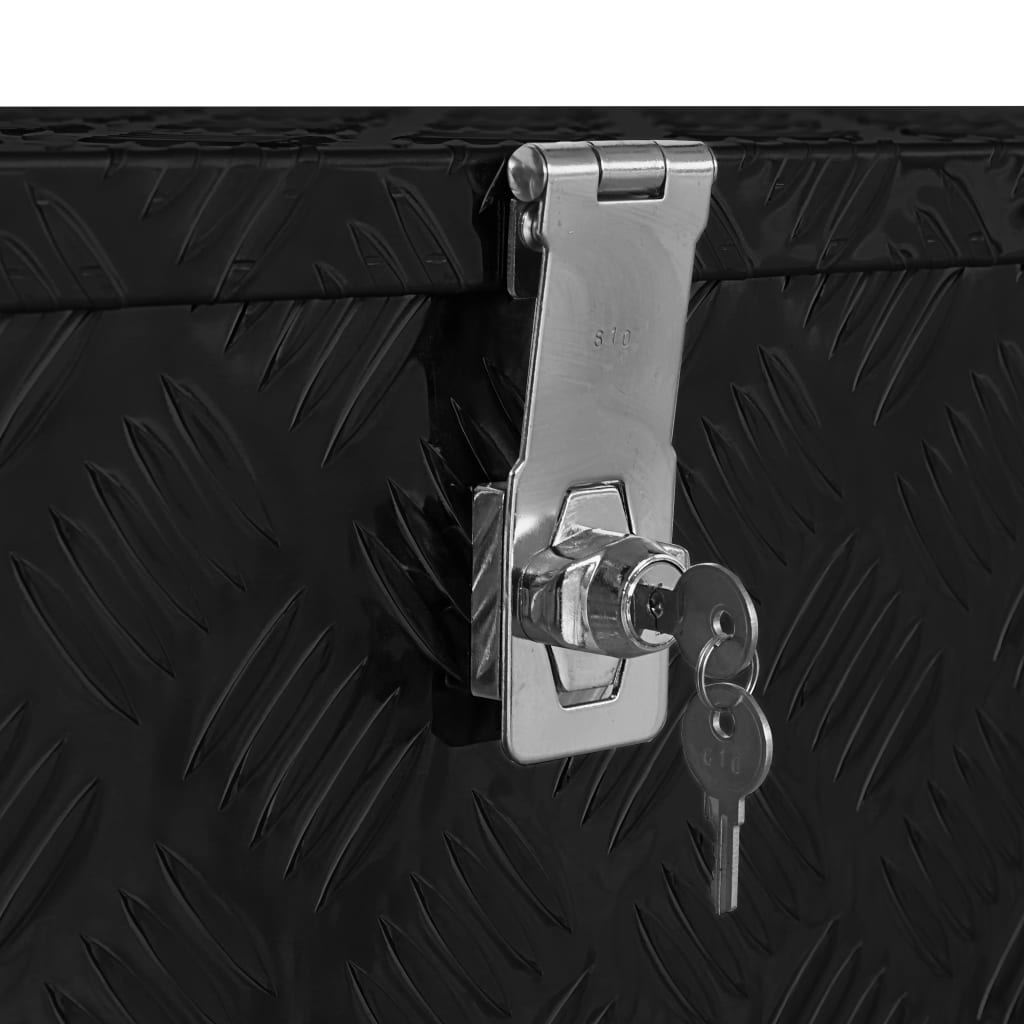 Aluminiumskasse 80×30×35 cm Sort