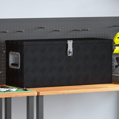Aluminiumkiste 80×30×35 cm Schwarz