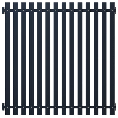 Zaunelement Anthrazit 178 x 170 cm Pulverbeschichteter Stahl