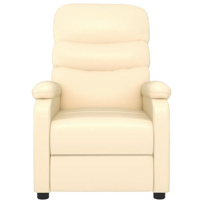 Massagesessel Creme Kunstleder