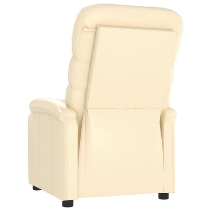 Massagesessel Creme Kunstleder
