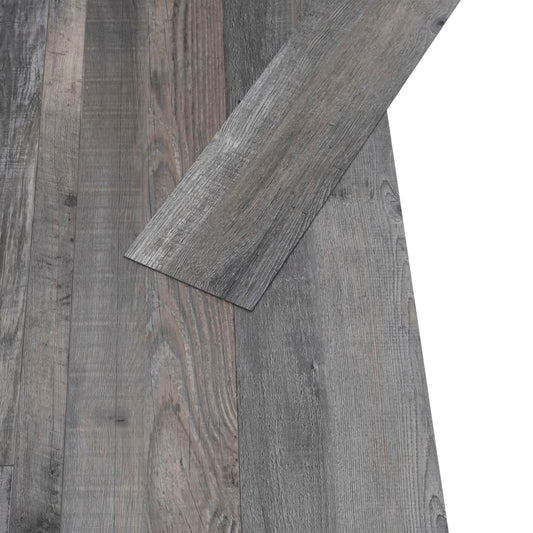 PVC-Fliesen 4,46 m² 3 mm Selbstklebend Industrie-Holz