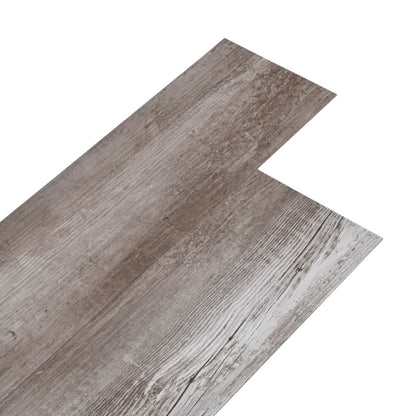 PVC-Fliesen 5,02 m² 2 mm Selbstklebend Matt Holzbraun