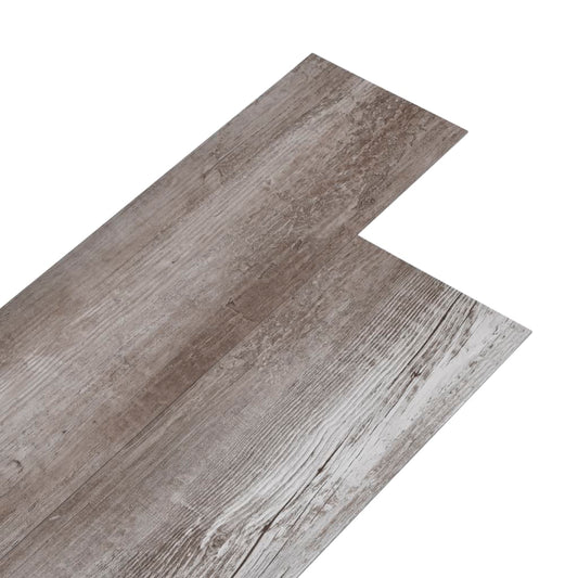 PVC-Fliesen 5,02 m² 2 mm Selbstklebend Matt Holzbraun