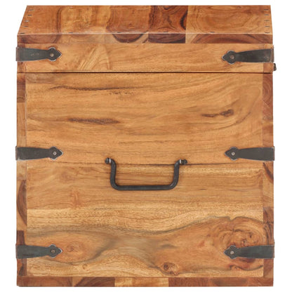 Truhe 40x40x40 cm Akazie Massivholz