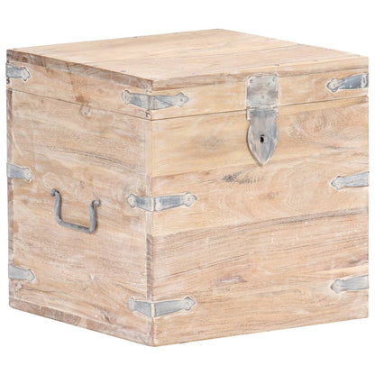 Truhe 40x40x40 cm Akazie Massivholz