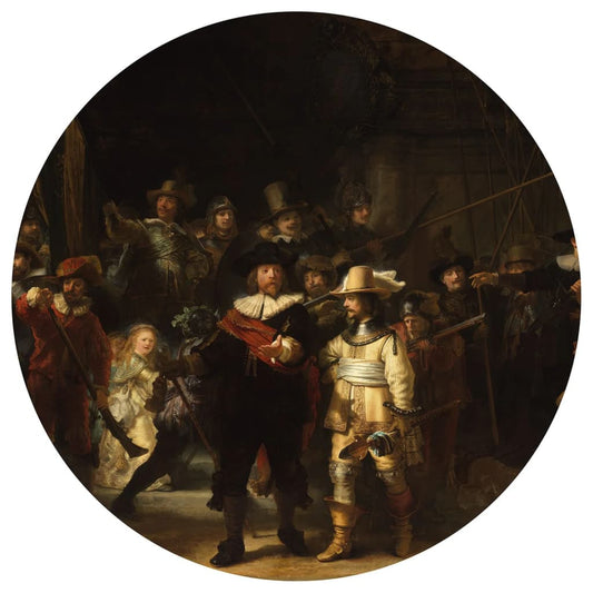 Fototapete The Night Watch Rund 190 cm