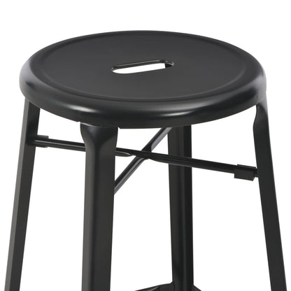 Barhocker 6 Stk. Schwarz Stahl