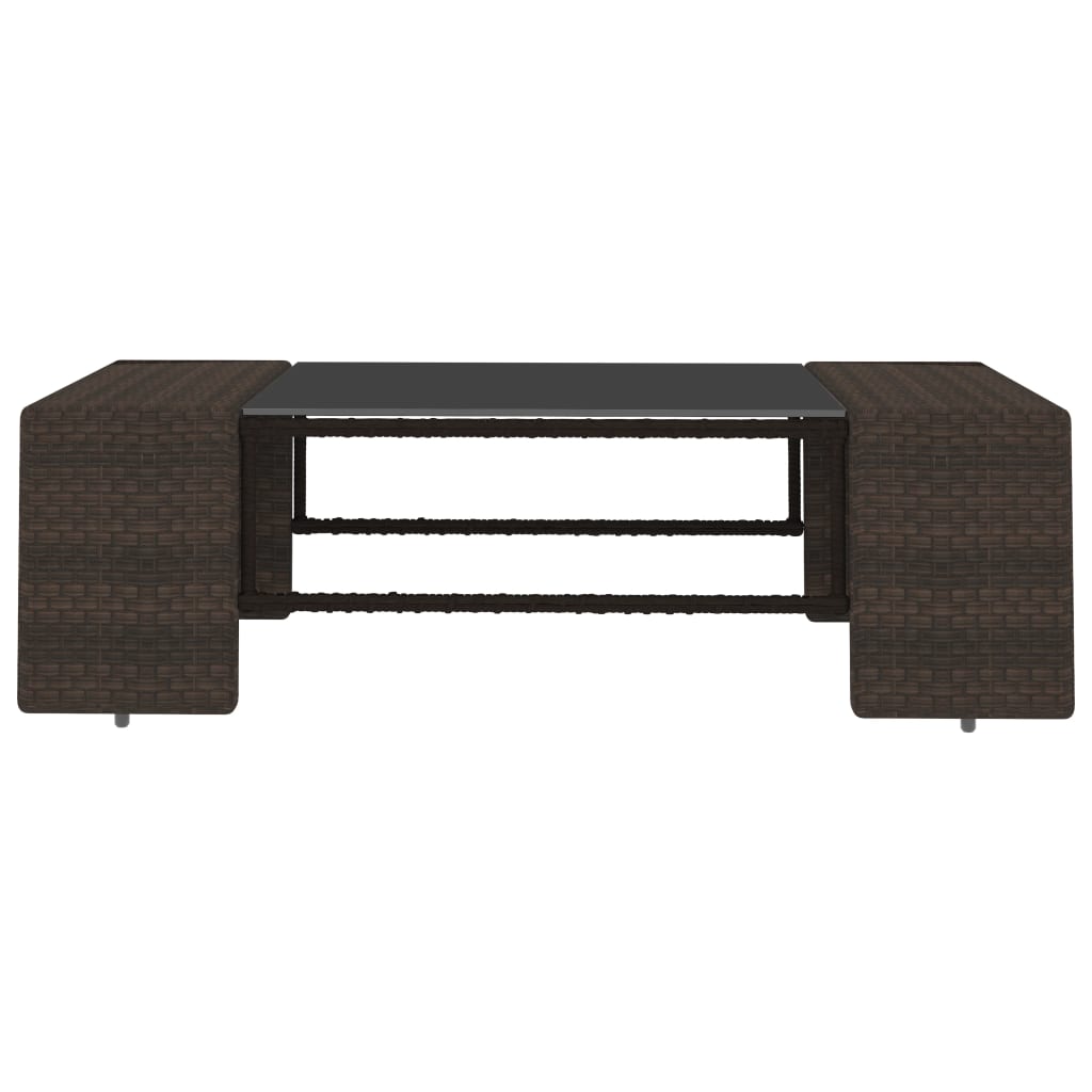 8-tlg. Garten-Lounge-Set Poly Rattan Braun