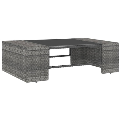 8-tlg. Garten-Lounge-Set Poly Rattan Grau