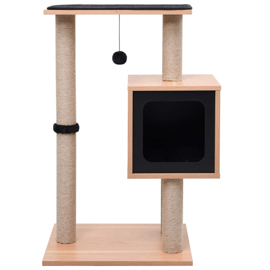 Kattekradsestolpe med sisal kradsemåtte 82 cm