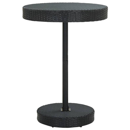 Gartentisch Schwarz 75,5x106 cm Poly Rattan