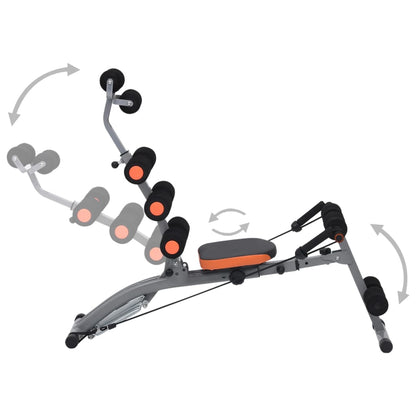 Bauchtrainer in L-Form mit Elastischen Bändern