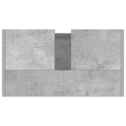 Badezimmerschrank Betongrau 60x33x61 cm Holzwerkstoff