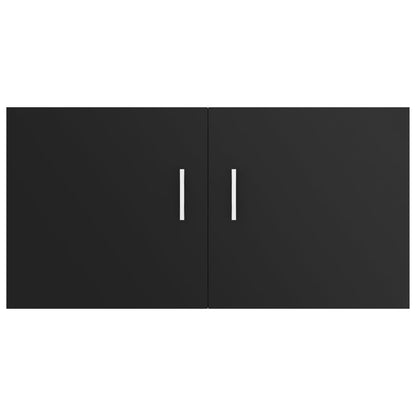 Wandschrank Schwarz 80 x 39 x 40 cm Holzwerkstoff