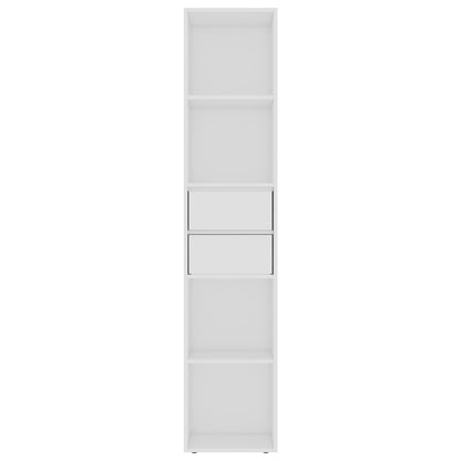 Bücherregal Weiß 36x30x171 cm Holzwerkstoff