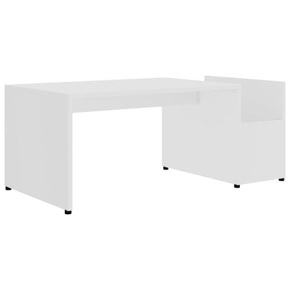 Sofabord Hvid 90x45x35 cm Træ Materiale