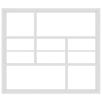 Wandregal Weiß 90x16x78 cm Holzwerkstoff