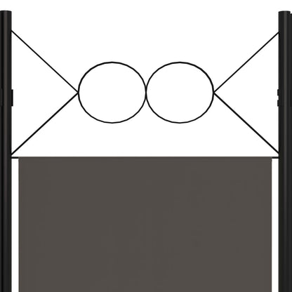 6-tlg. Raumteiler Anthrazit 240 x 180 cm