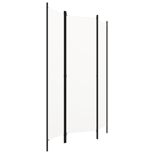 3-tlg. Raumteiler Weiß 150x180 cm