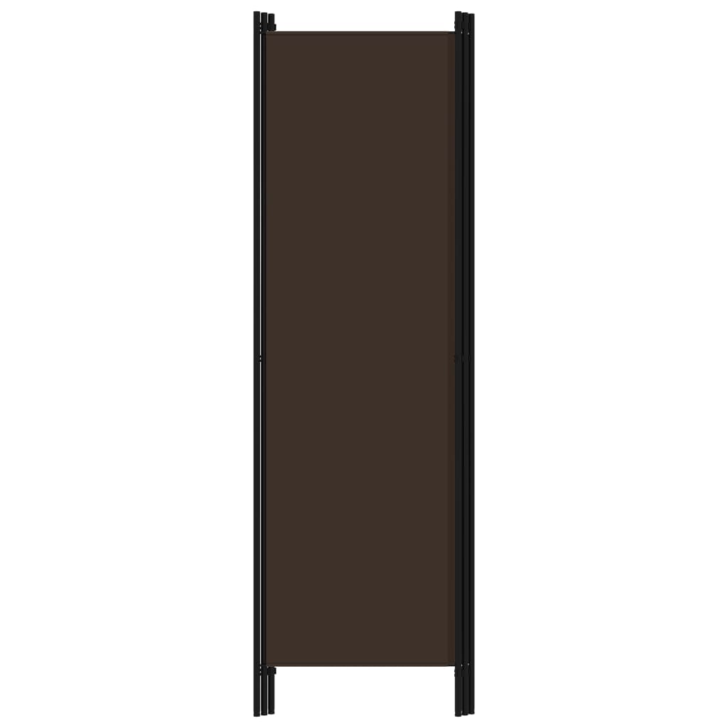 3-tlg. Raumteiler Braun 150x180 cm