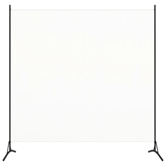 Raumteiler Weiß 175x180 cm Stoff