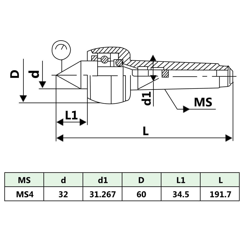 centreringsspids MT4