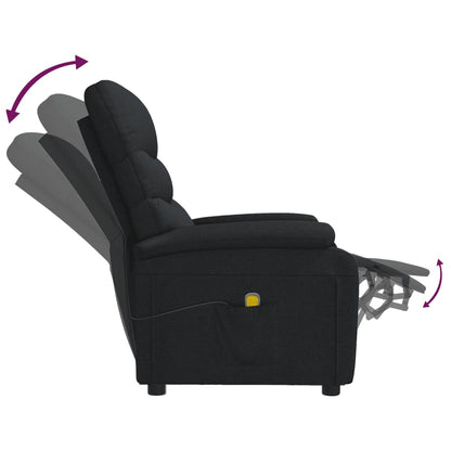 Massagesessel Schwarz Stoff