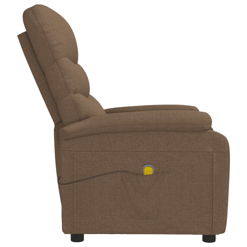 Massagesessel Braun Stoff