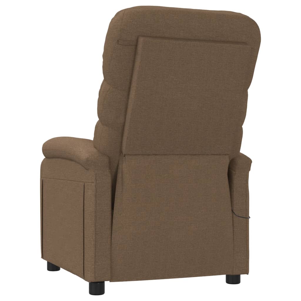 Massagesessel Braun Stoff