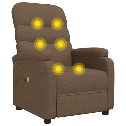 Massagesessel Braun Stoff
