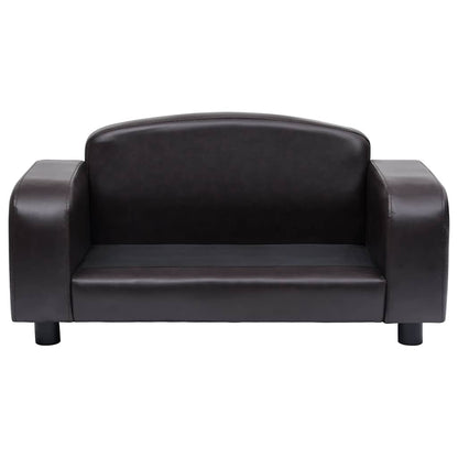 Hundesofa Braun 80x50x40 cm Kunstleder