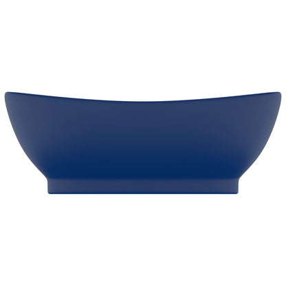 Luxus-Waschbecken Überlauf Matt Dunkelblau 58,5x39cm Keramik