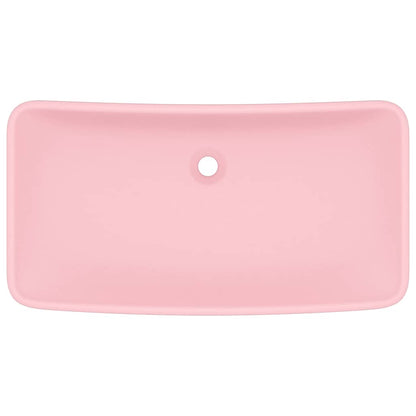 Luxus-Waschbecken Rechteckig Matt Rosa 71x38 cm Keramik
