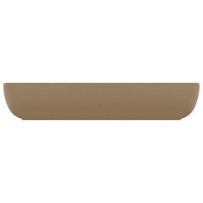 Luxus-Waschbecken Rechteckig Matt Creme 71x38 cm Keramik