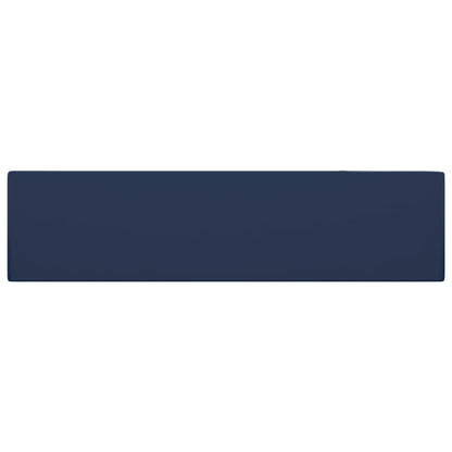 Badezimmer-Waschbecken mit Überlauf Keramik Dunkelblau