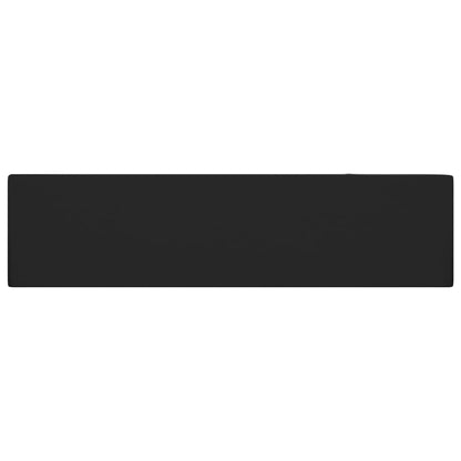 Badezimmer-Waschbecken mit Überlauf Keramik Matt Schwarz