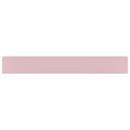 Luxus-Waschbecken mit Hahnloch Matt-Rosa 60x46 cm Keramik