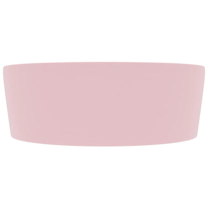 Luxus-Waschbecken mit Überlauf Matt Rosa 36x13 cm Keramik